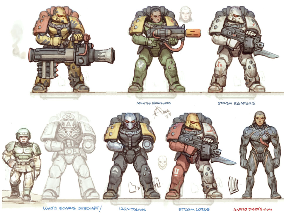 Femarines, Warhammer 40K