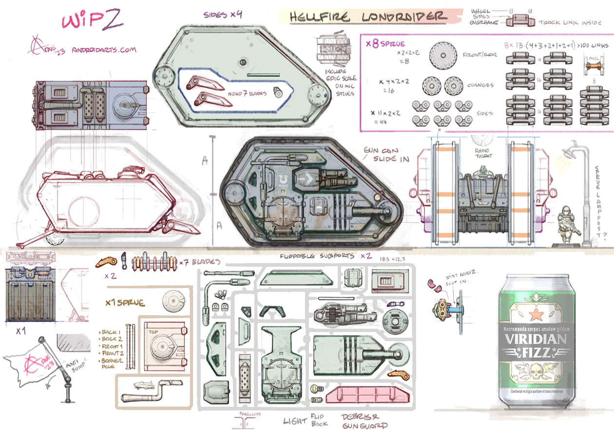 Land Raider Hellfire, Warhammer 40K