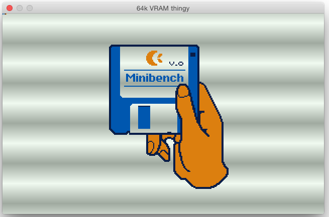Minibench boot screen.