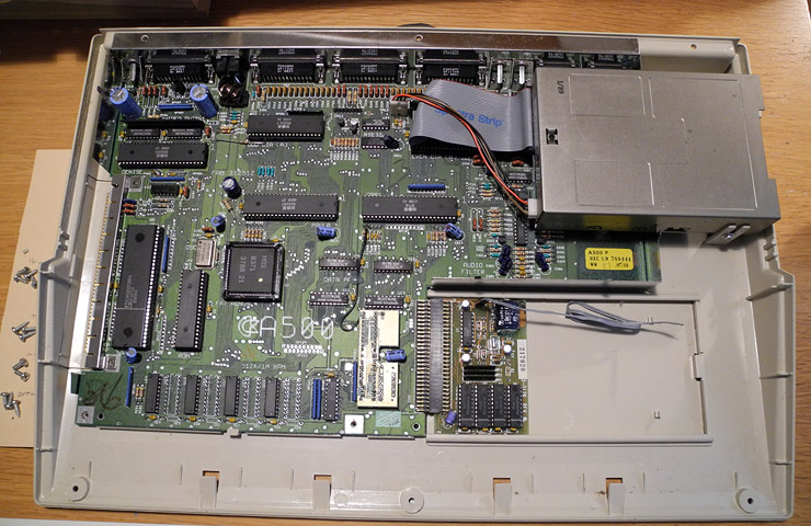 Amiga 500 motherboard.