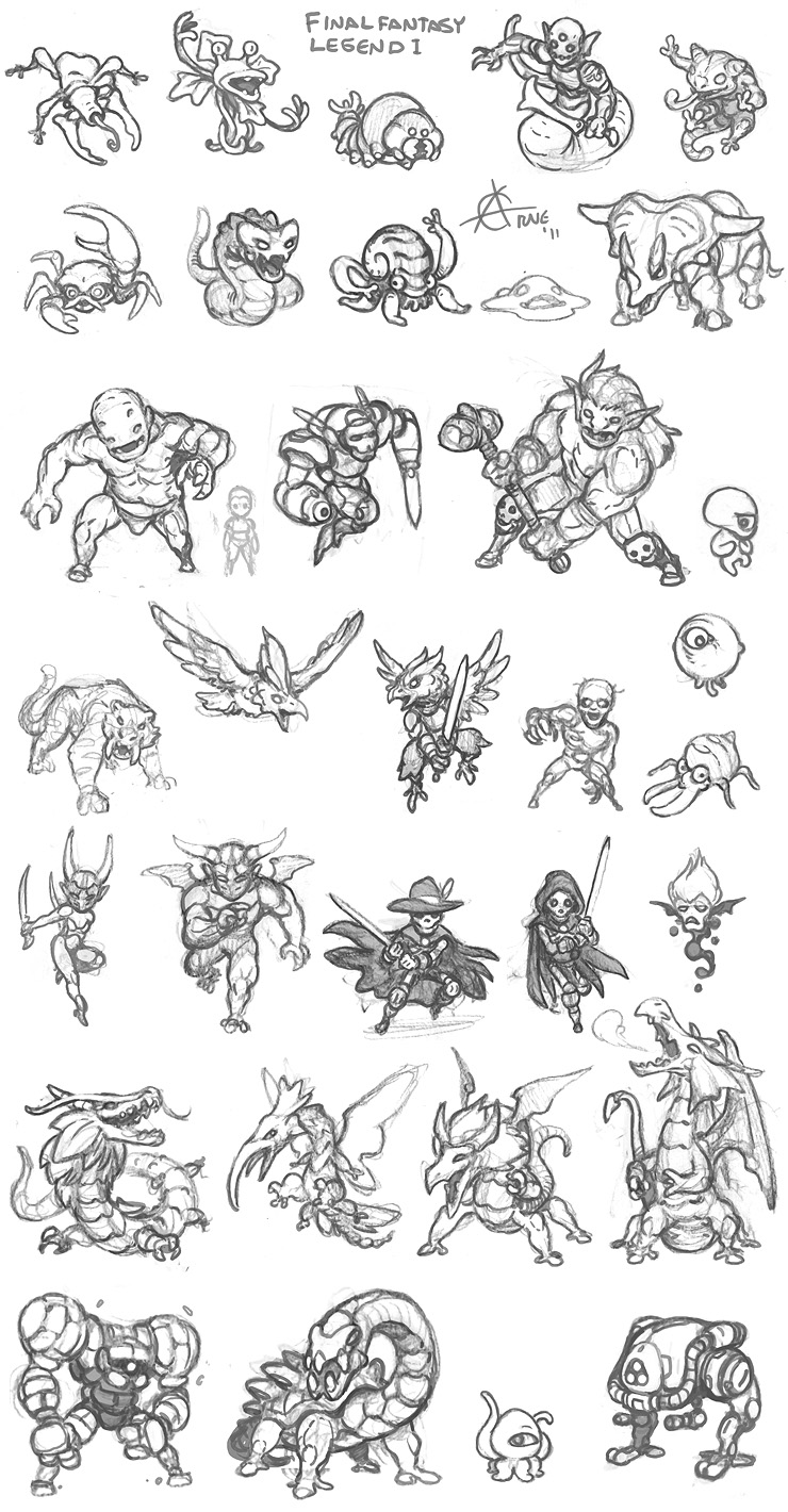 Saga / Final Fantasy Legend Monsters