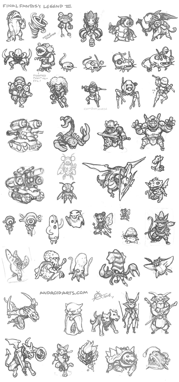 Saga / Final Fantasy Legend Monsters