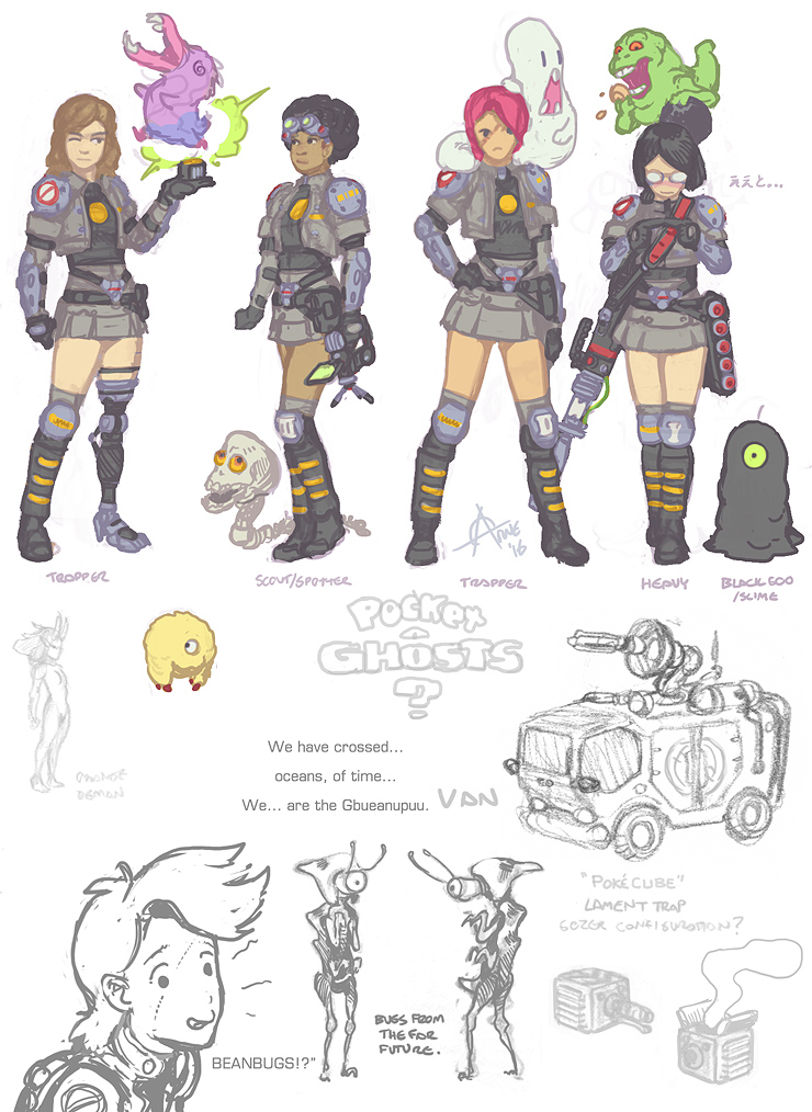 Ghostbusters art by Arne