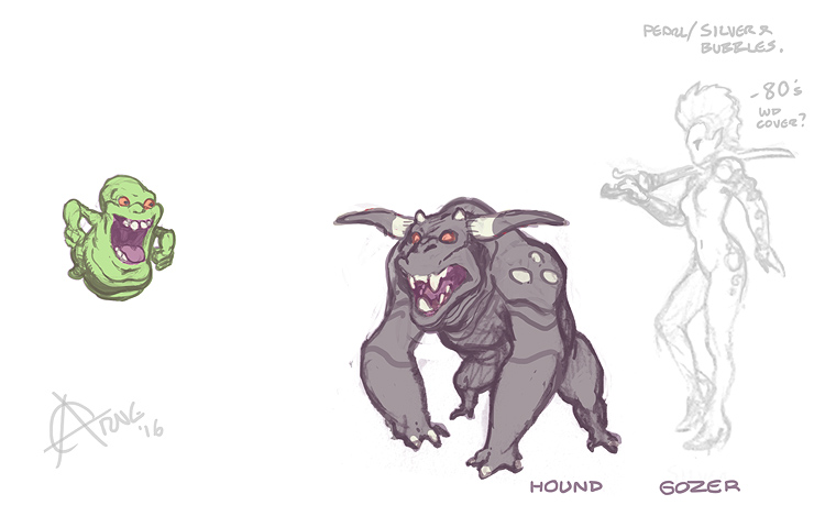 Ghostbusters art by Arne