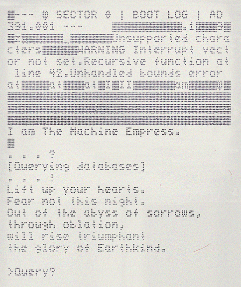 6-needle dot matrix 32 character printer.