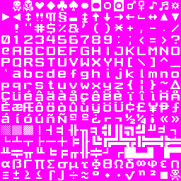 16x16 curses
