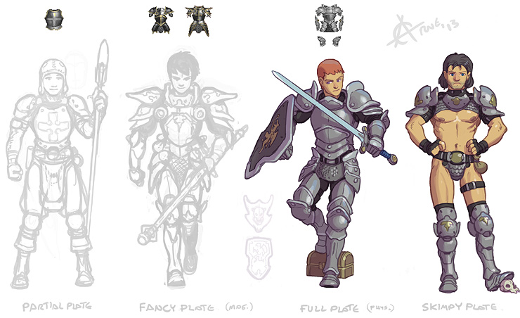 Male armours