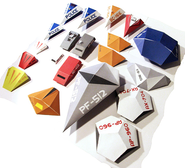 Frontier: Elite II paper models, scale tests.