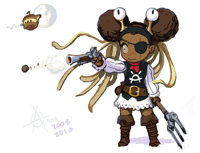 FSM chibi SD girl tan