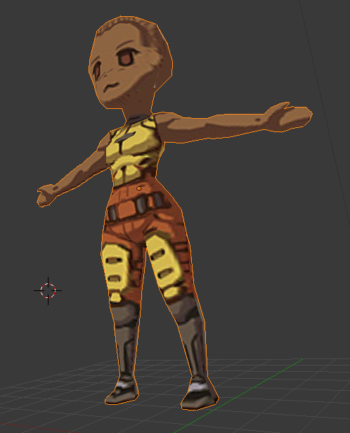 A chibi model done in Blender 2.5.1 alpha 1