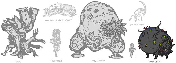 kawaiik gug moonbeast shoggoth lovecraft