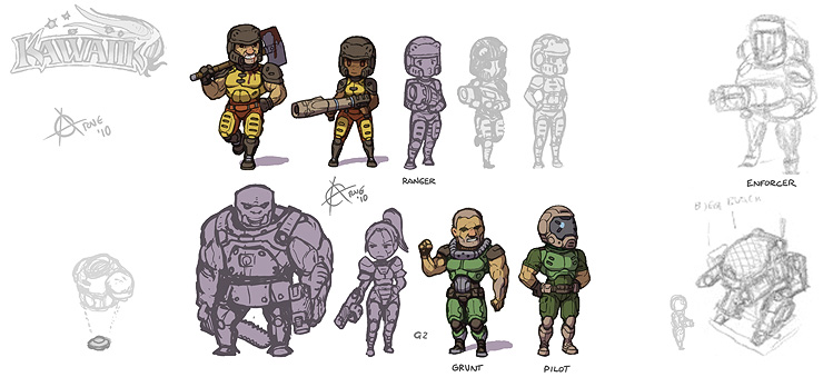 kawaiik quake, Ranger and Enforcer.