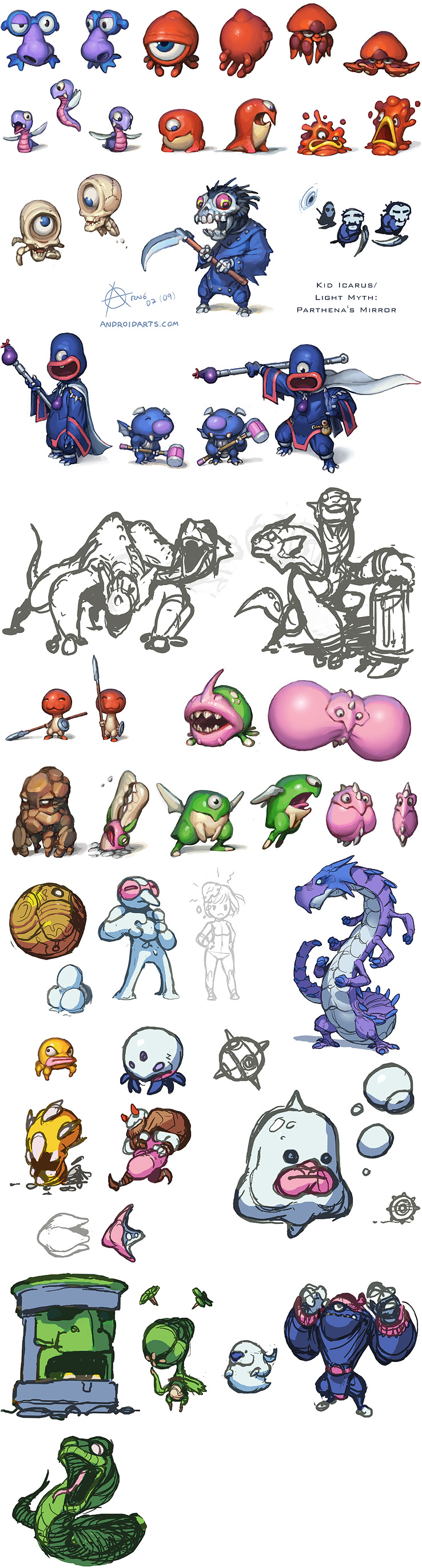 Kid Icarus characters
