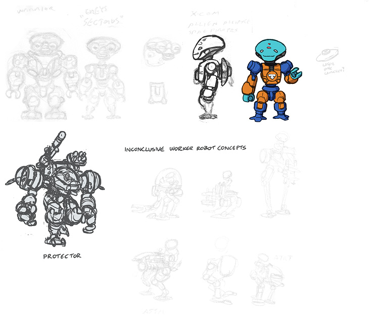 Lego Life on Mars Aliens concepts