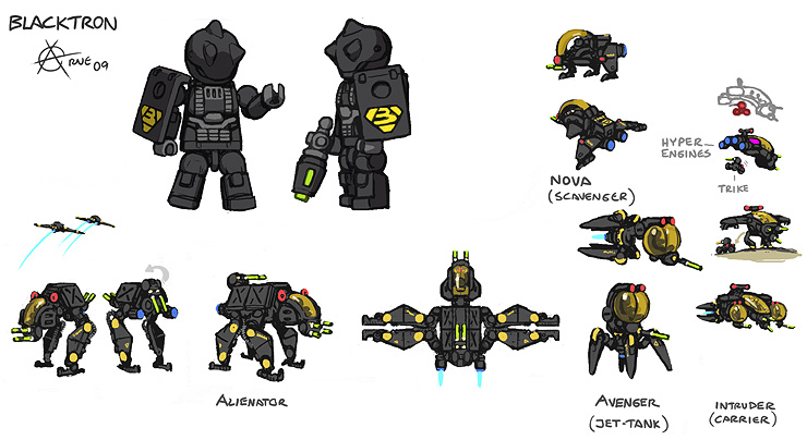 Lego Blacktron concepts