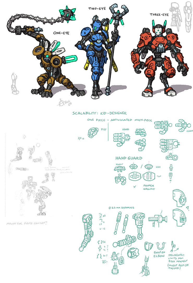 Bionicle lego design concepts