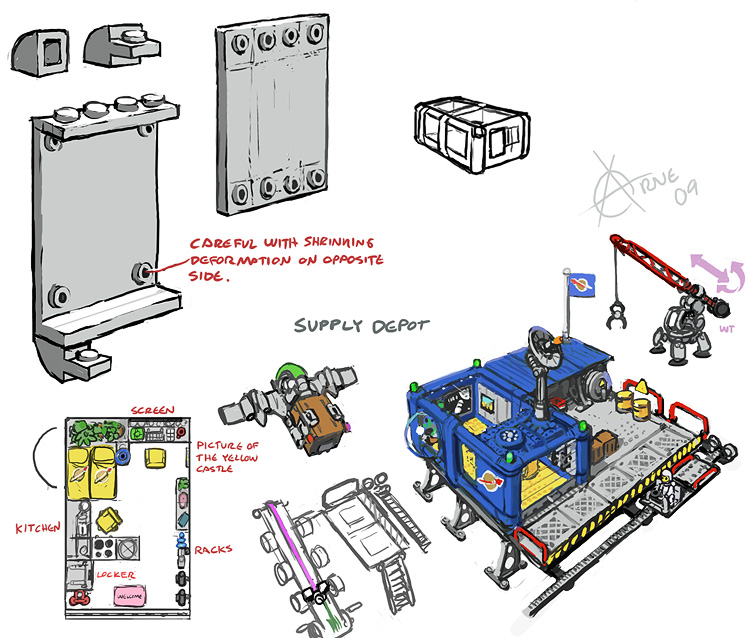 Lego windows, walls and base color scheme
