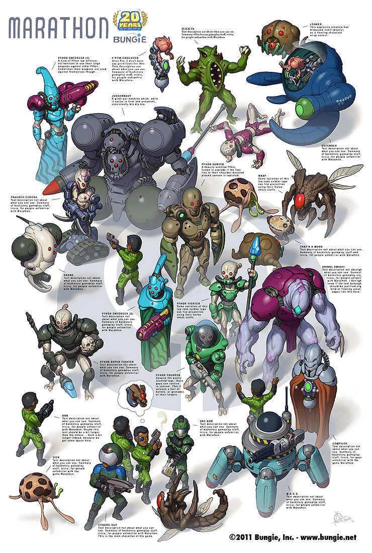 Marathon poster by Arne - �2011 Bungie, Inc