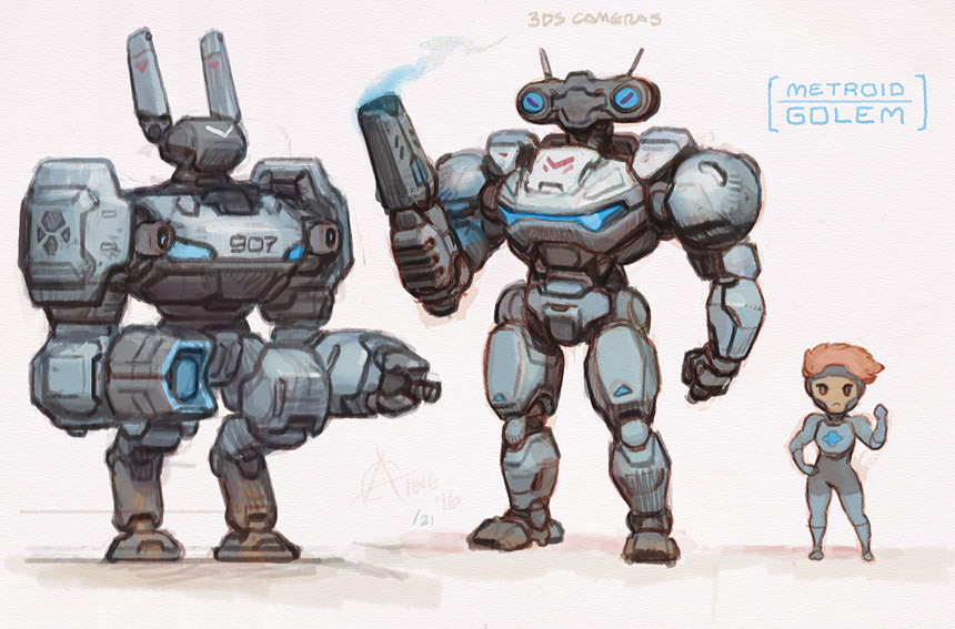 Metroid Prime Federation Force Golem by Arne