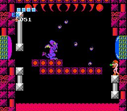 Metroid screenshot - Ridley boss fight