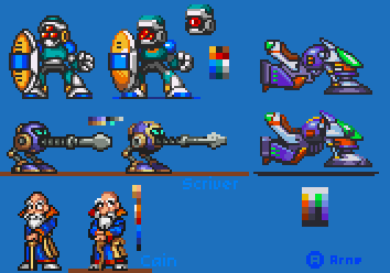 Mega Man X2 sprites