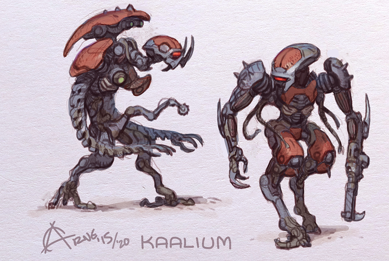 Moontrap fan concept art by Arne