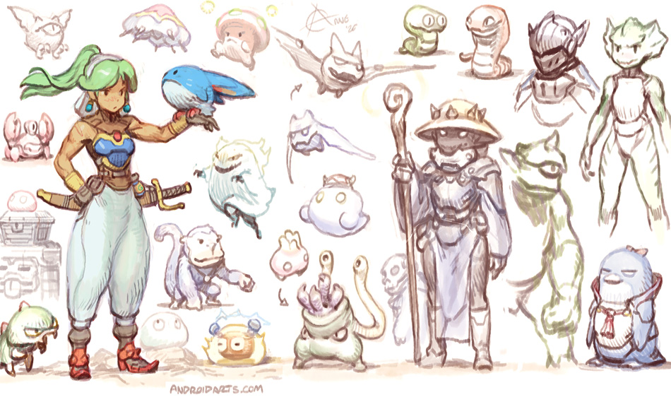 Monster world IV Armoured Asha