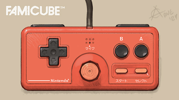 Twin Famicom joy concept by Arne