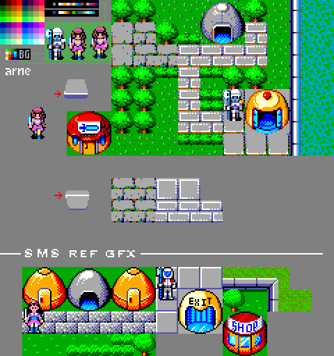 Phantasy star sprite edits