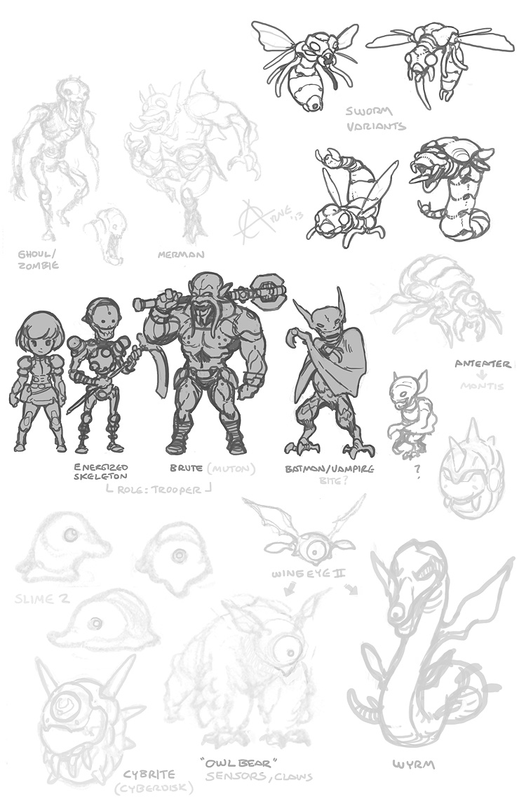 Phantasy star monsters