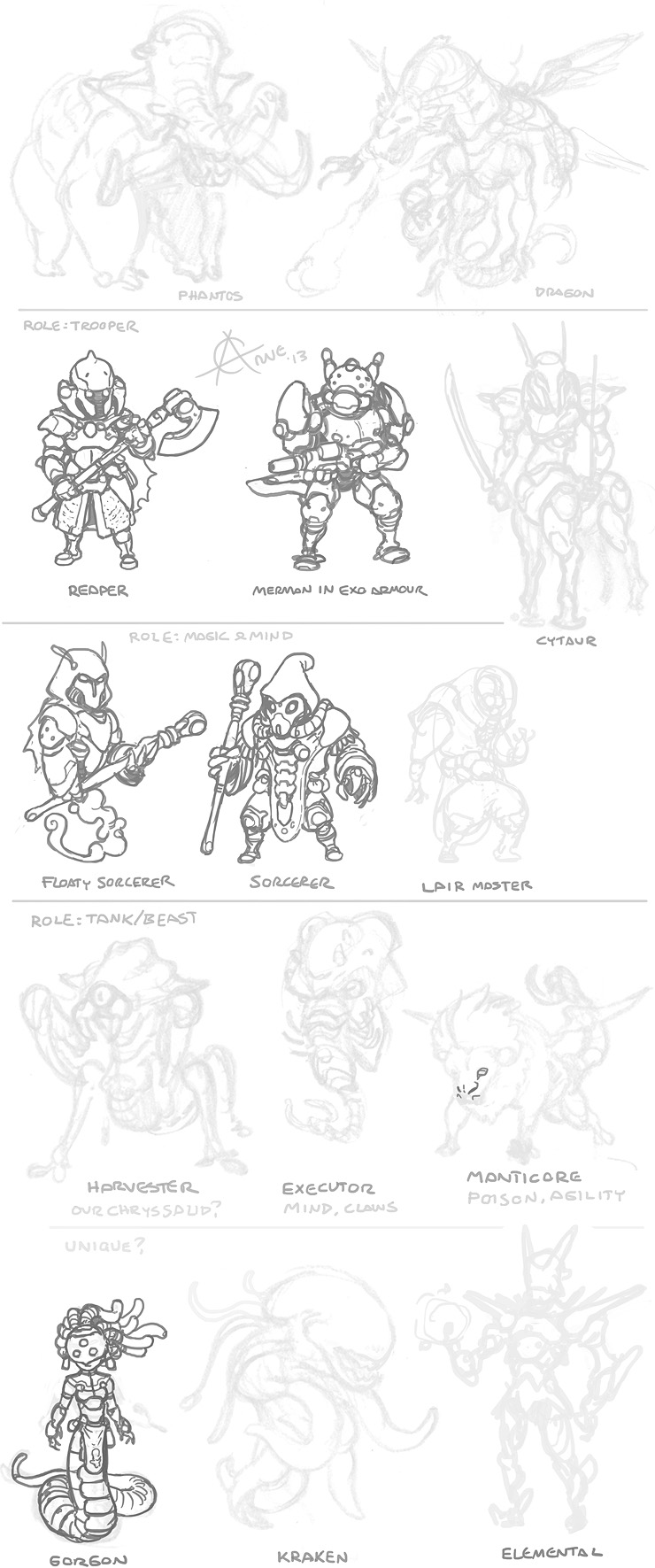 Phantasy star monsters