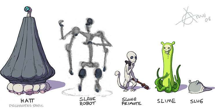 Hatt and Slime aliens