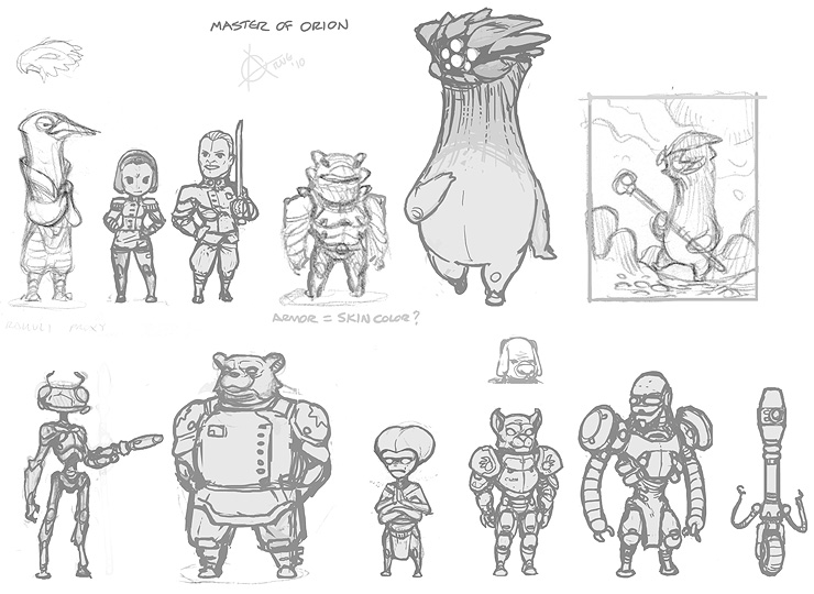 Master of Orion 1 alien races > Alkari, Humans, Sakkra, Silicoids, Klackon, Bulrathi, Psilon, Mrrshan, Meklon
