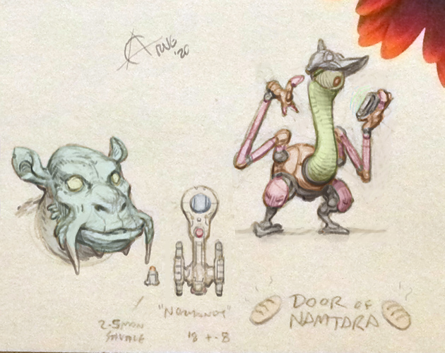 Spathi and Thraddash doodle