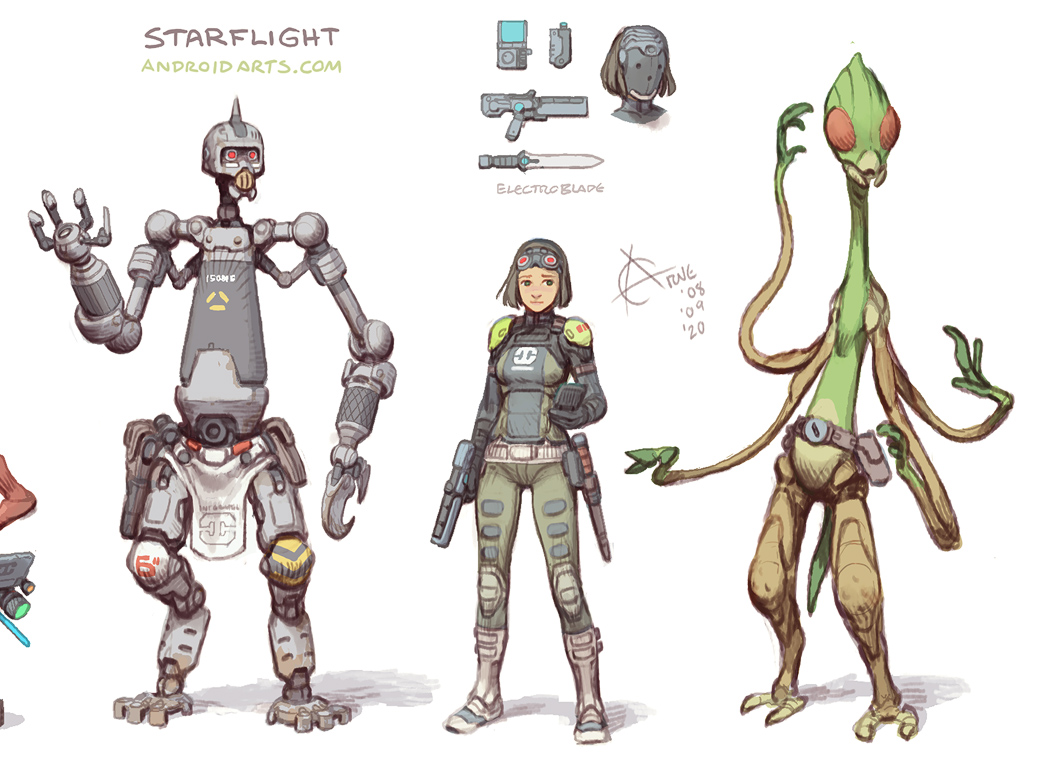 Starflight Mechan Human Elowan