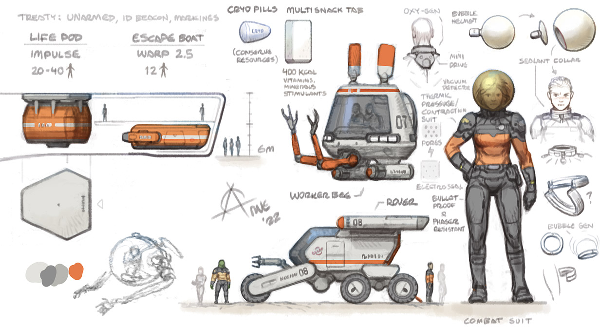 Star Trek escape capsules and life boats