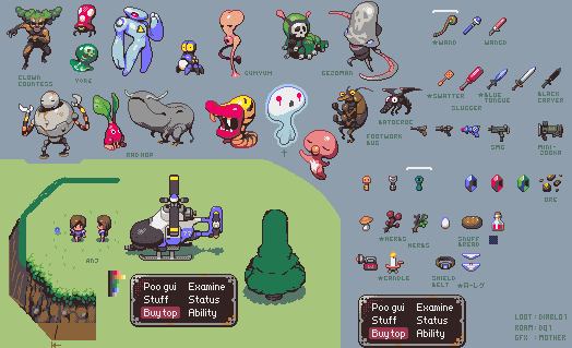 EarthBound pixels