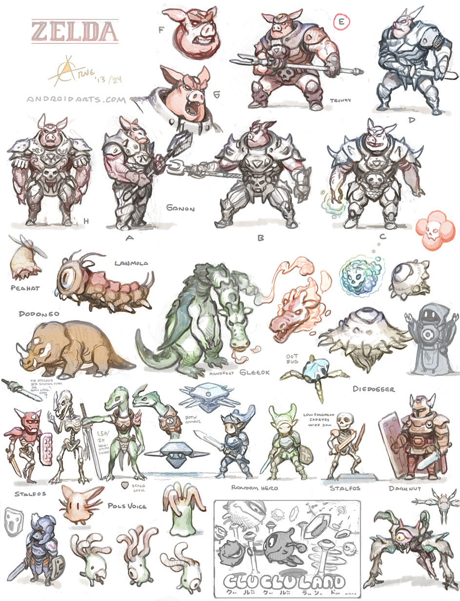 Zelda Ganon and company (bosses)