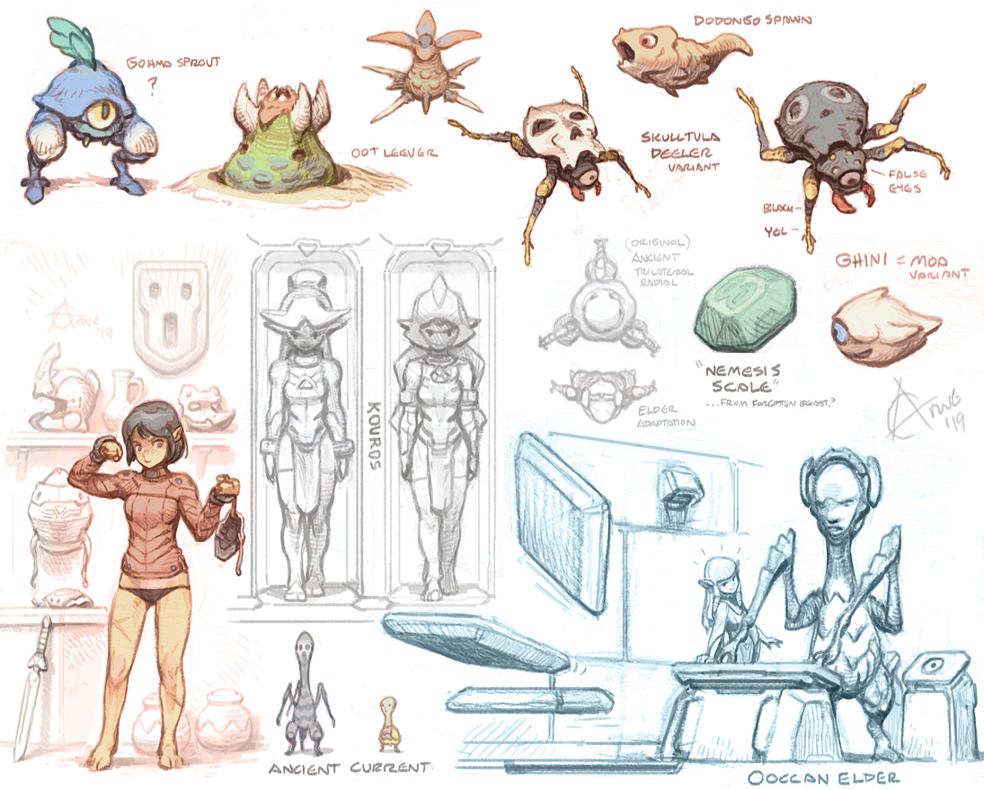Oocca and Hylia, Godesses.