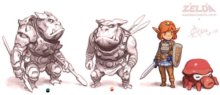 Zelda Moblin concepts